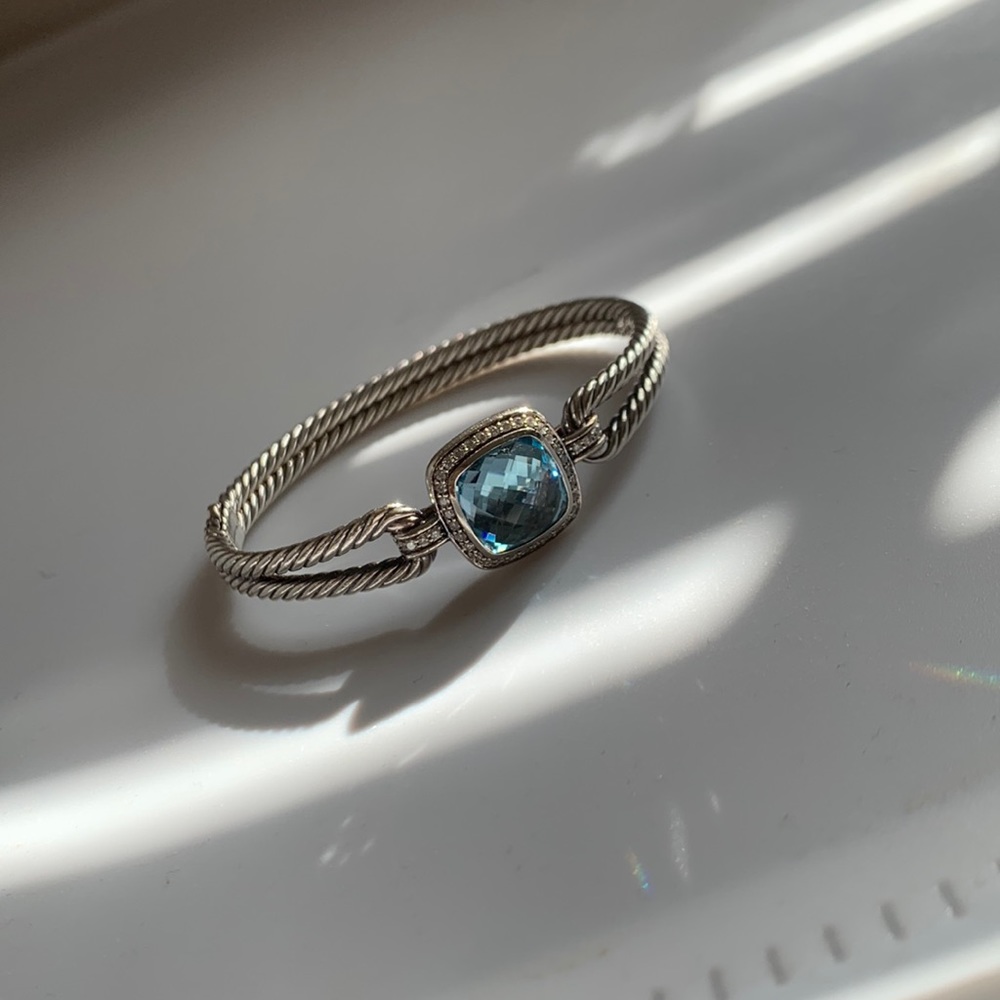 David Yurman Albion Bracelet in Blue Topaz